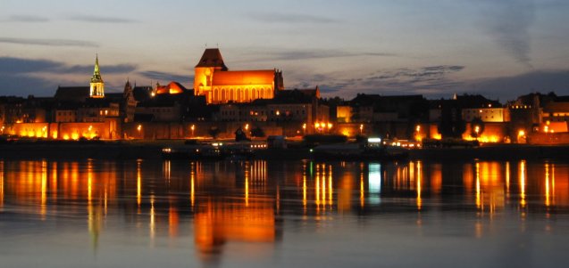 Nocna Panorama Torunia Panorama Torunia